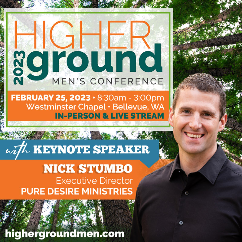 HigherGroundMen's tweet photo. Higher Ground Men's Conference is BACK - In Person &amp; Live Stream!  Keynote Speaker Nick Stumbo will encourage men with his personal story of winning the battle for sexual integrity!  2.25.23 Details &amp; Tickets: https://t.co/vb852NuRWZ 
#integrity #celebraterecovery #authenticity https://t.co/VgULvrraHG