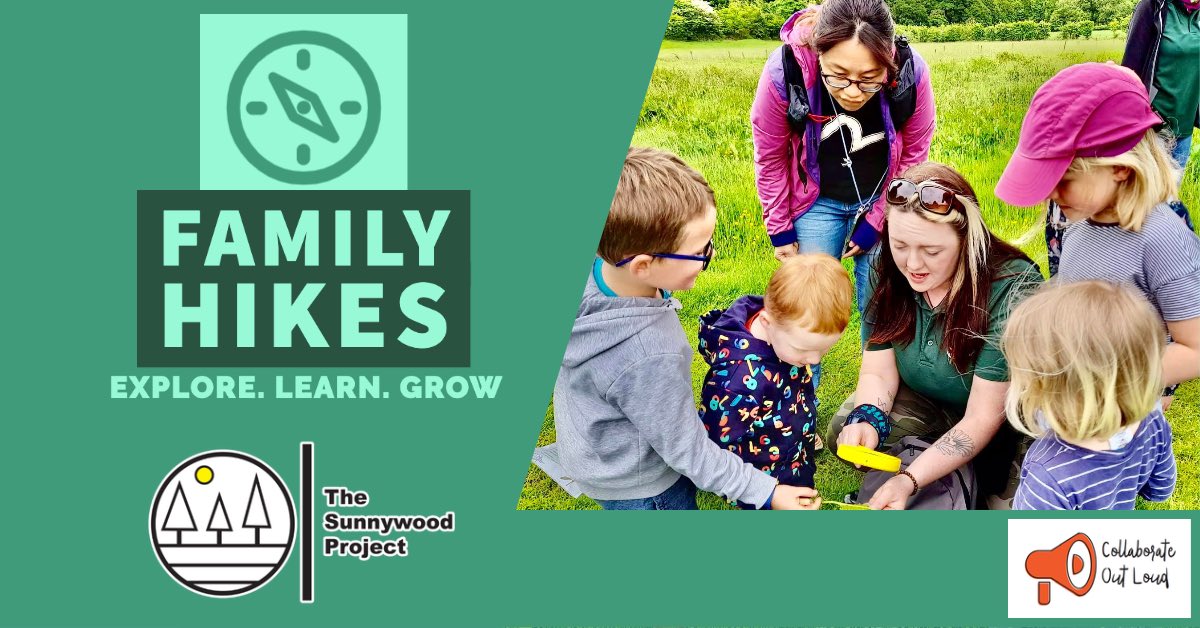 📣 FREE: Family Hike Adventures! 👨‍👩‍👧‍👦
📍 Radcliffe
🗓️ 5th February, 12th February, 5th March

☑️ Suitable for ages  4+ (and their grown-ups)
⏰ Time: 1pm-2.30pm 
🚶‍♂️ Duration: 1.5-2 hrs long
💰 Cost: FREE 

Join the family adventure here:👇
➡️ thesunnywoodproject.co.uk/familyactiviti…
<a href="/CollabOutLoud/">Collaborate Out Loud CIC #CollabOutLoud</a>