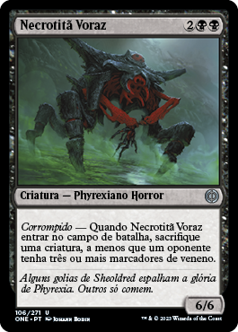 Alow alow vocês!

Tá aqui o meu preview de #MTGPhyrexia, cortesia da <a href="/Wizards_MagicBR/">wizards_magicBR</a>. Obrigado!

A noite a gente tem comentários de todos os spoilers em twitch.tv/cabrito_montes, cola lá!