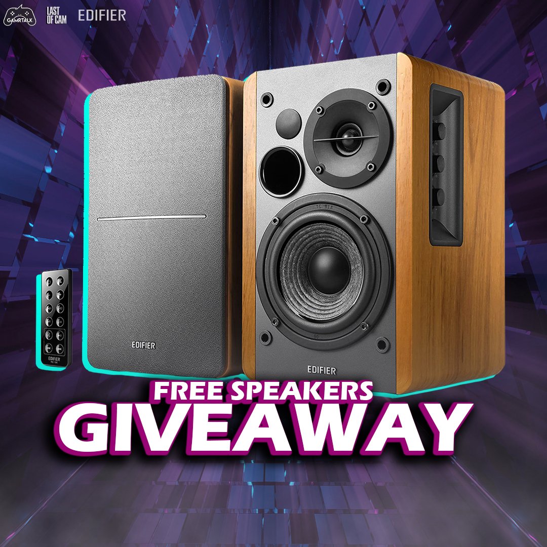 lastofcam's tweet photo. 🚨 New Giveaway! 🚨 Win a brand new set of R1280DB speakers from Edifier!

📢 Enter for FREE:
- Retweet
- Follow @LastOfCam
- Follow @Edifier_Global
- Follow @Gamrtalk

⭐️ Ends January 30th https://t.co/MozY23xCyJ