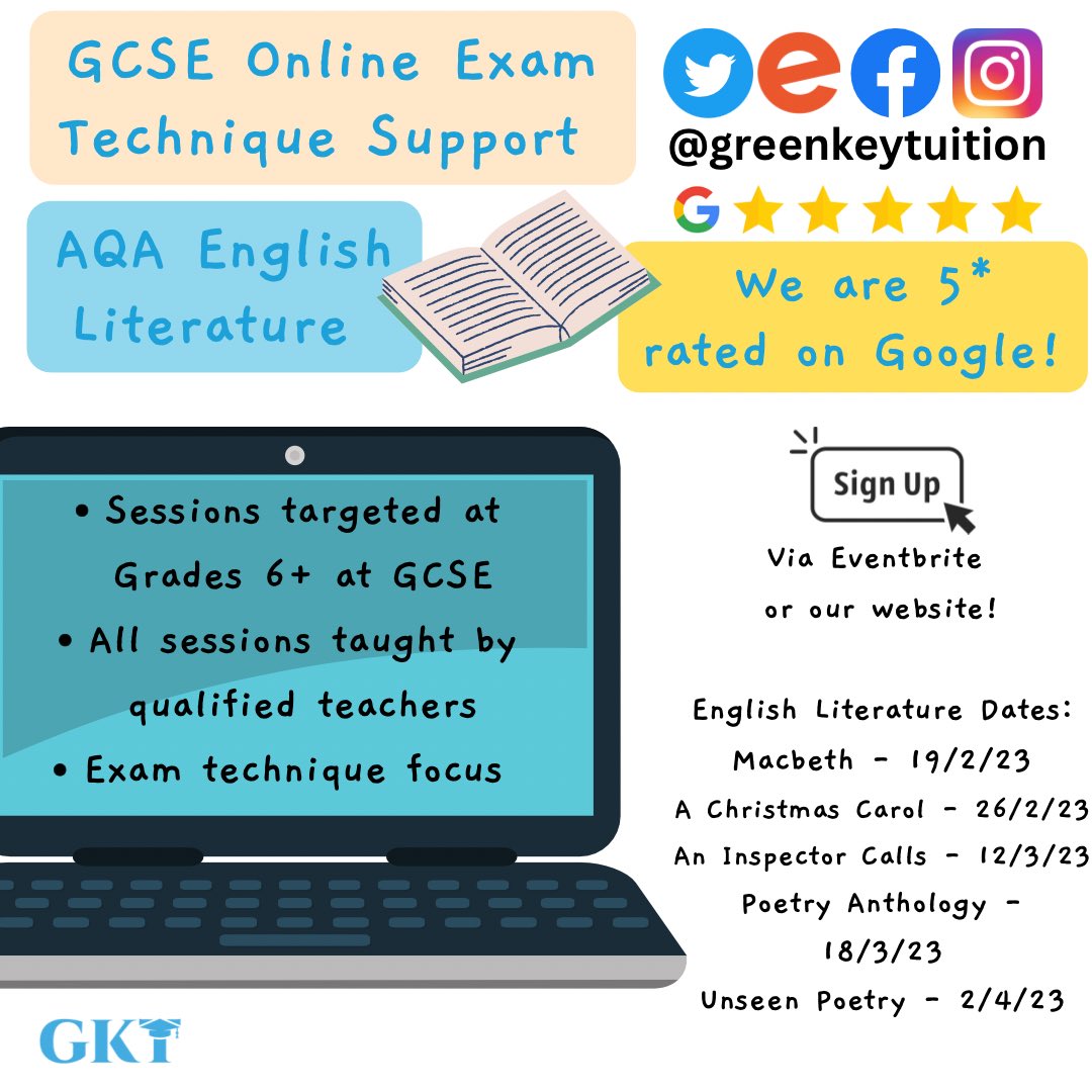 GreenkeyTuition's tweet photo. Take a look and share with GCSE pupils our online exam technique timetable for this year! Sign up via https://t.co/MZRr8PlJl9 - 5* rated on Google! 

#school #tutoring #Gcse #gcses #revision #geography #english #maths #history #greenkeytuition #year11 #exams https://t.co/fnHItUfjPk