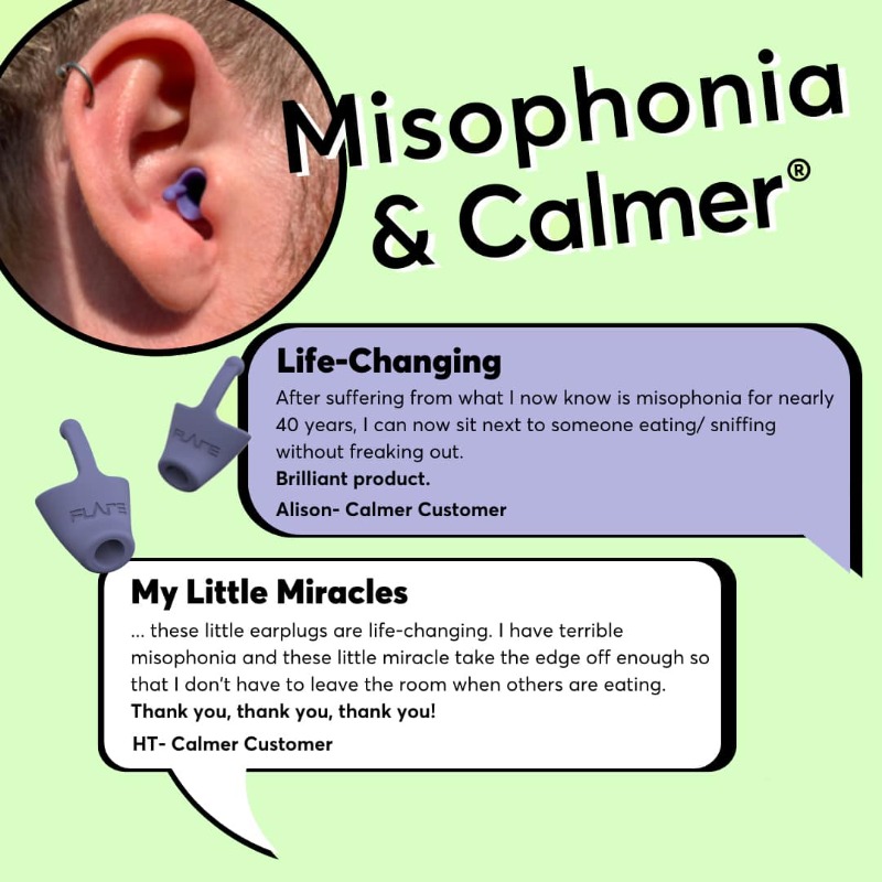 Flare Audio on X: Misophonia is when you have a severe sensitivity to  specific sounds. We've been contacted by lots of people who have found  relief from their misophonia whilst using Calmer®. /