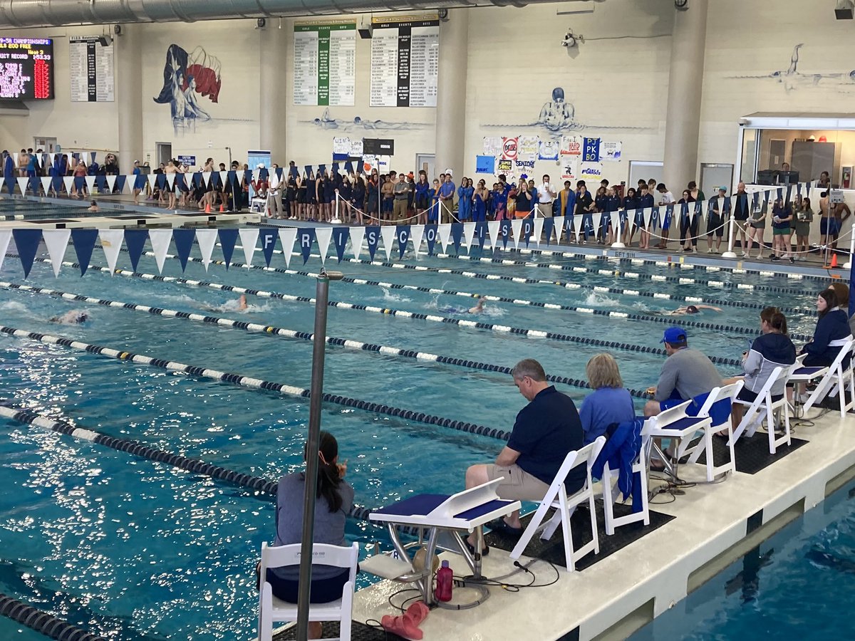 It was a great week of district meets for <a href="/friscoisd/">Frisco ISD</a> swimmers and divers, with five teams winning titles: <a href="/ReedyLions/">Reedy High School</a> girls and <a href="/WakelandHS/">Wakeland High School</a> boys in 9-5A, <a href="/LHSRedhawks/">Liberty High School</a> girls and <a href="/HHSCoyotes/">Heritage High School</a> boys in 10-5A, and the <a href="/PCHSFrisco/">Panther Creek High School</a> girls in 7-4A. 
⭐️Team results⭐️
friscoisd.org/news/inside/in…