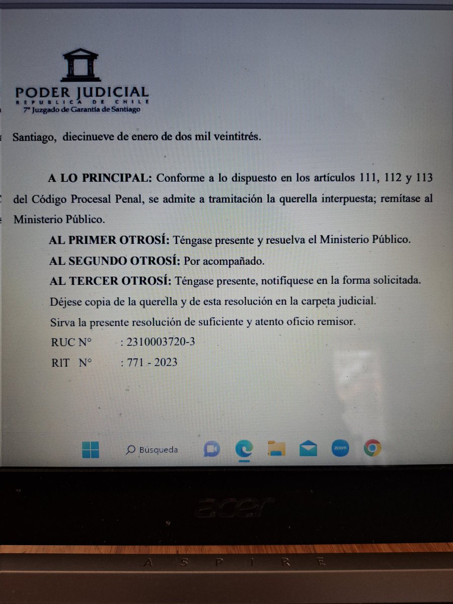 Belleza...declarada admisible mi querella en contra de Ximena Chong y Patricia Muñoz. Como dijo la fiscal: 'es necesario que la justicia arda'. Justicia Justa para nuestros carabineros y uniformados!! Zamora es inocente!!