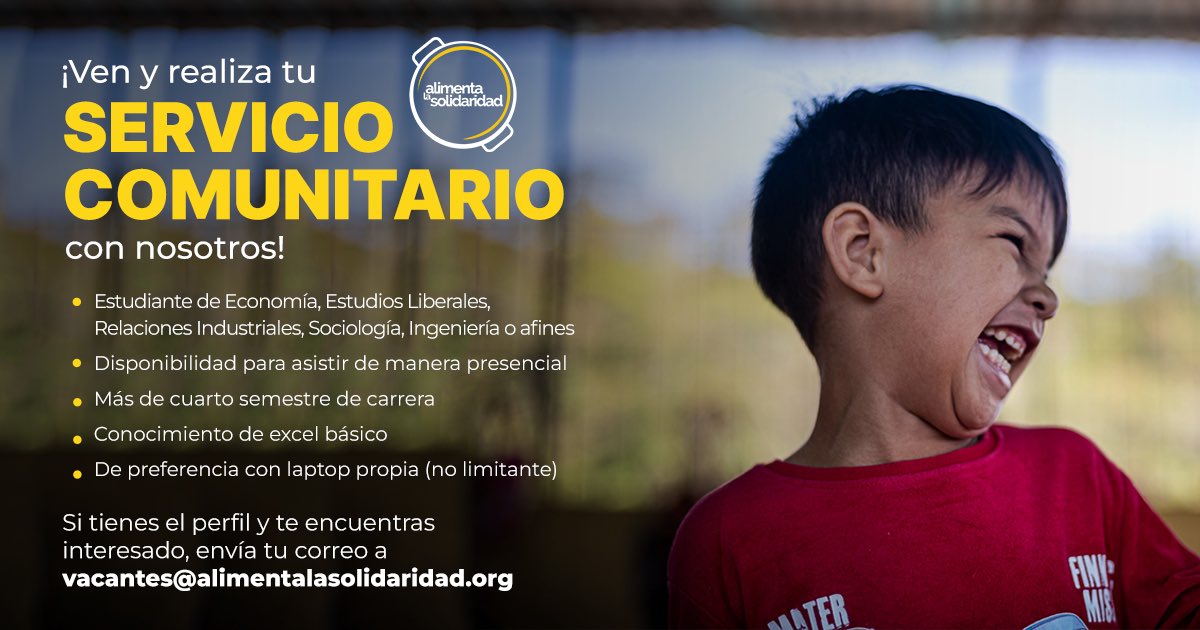 Alimenta_AS's tweet photo. ¿Eres estudiantes de economía, estudios liberales, relaciones industriales,sociología, ingeniería o afines?💛

 ¡Este puesto es para ti!

¡Forma parte de un equipo que apuesta todos los días por el futuro de Venezuela!🇻🇪 https://t.co/Dls4MAkron