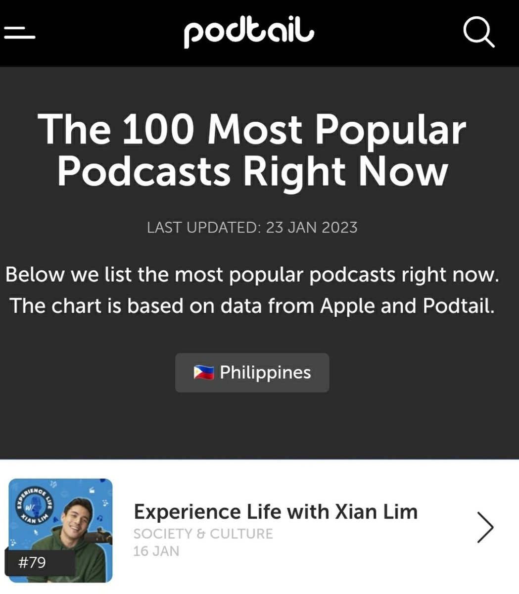 CuddlesJackie's tweet photo. @XianLimm #XLXL climbs up the chart @XLXLPodcast 👏👏👏
#podtail @ApplePodcasts https://t.co/0iGp6iCiV6