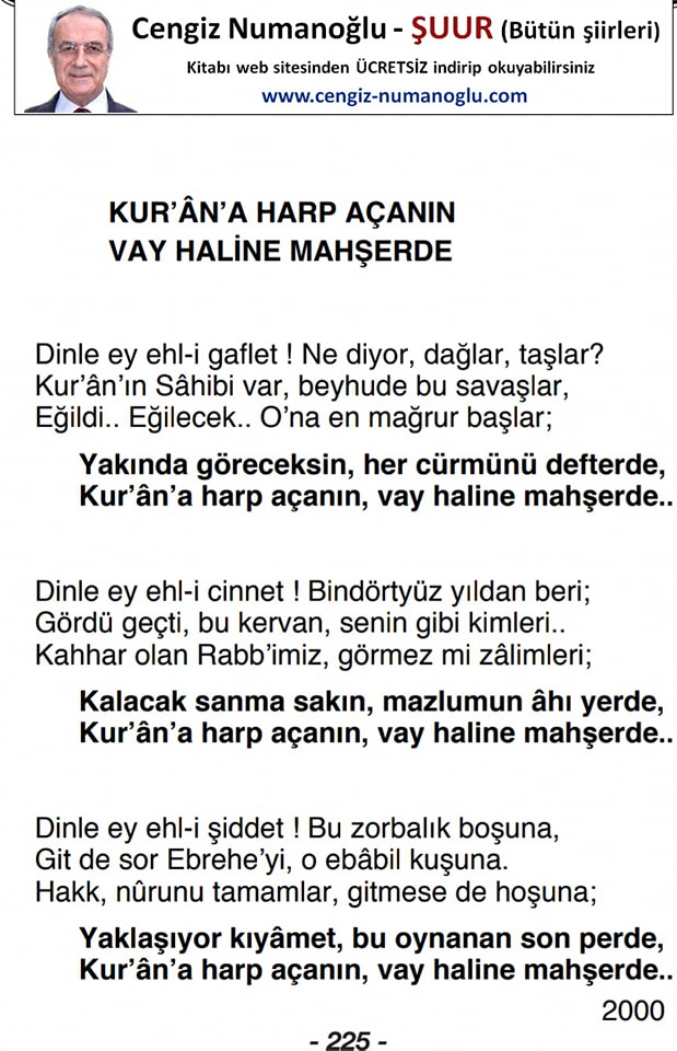 CengizNumanoglu's tweet photo. @emin_pekmezci KUR'ÂN'A HARP AÇANIN
VAY HÂLİNE MAHŞERDE !

şiir metni : 
https://t.co/8dxwk0hp7p https://t.co/UnQ5F4XHEP