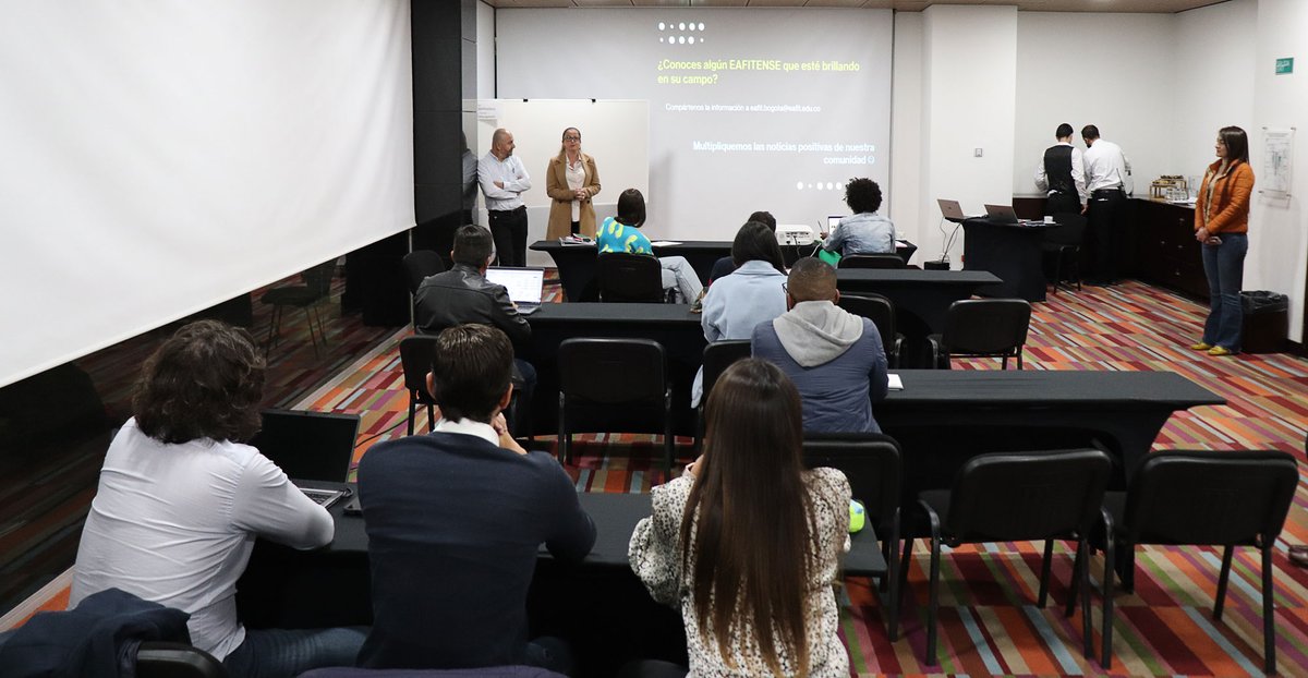 EAFITBogota's tweet photo. Sigue creciendo la comunidad #eafitense en Bogotá. Nuestros estudiantes de Maestría en #GerenciadeProyectos, Especialización en #Finanzas y Maestría en #AdministraciónFinanciera comenzaron este capítulo de su historia.
Gracias por confiar en #EAFIT para nutrir su crecimiento💙🤓 https://t.co/BnctBPTFoO