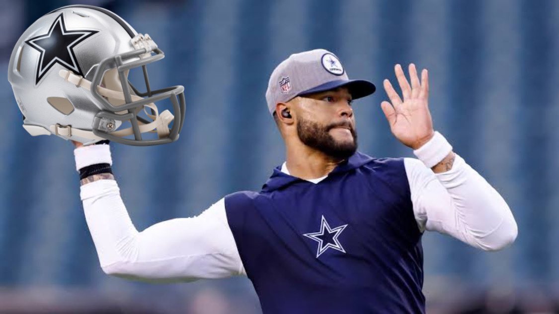 JorgeMarinGo's tweet photo. Dicen que ayer Dak Prescott aventó el casco todo enojado y que se lo interceptan https://t.co/403PiXENyP