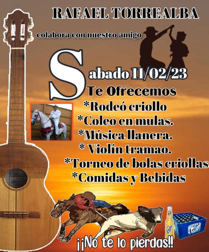 Albertofarfan89's tweet photo. Rodeo en vallecito 11 de febrero #Vendimia2023 #apoyo #rodeocriollo
Esto será en vallecito casa de Rafael torrealba 🤠🇻🇪❤️ https://t.co/oa76343CDn