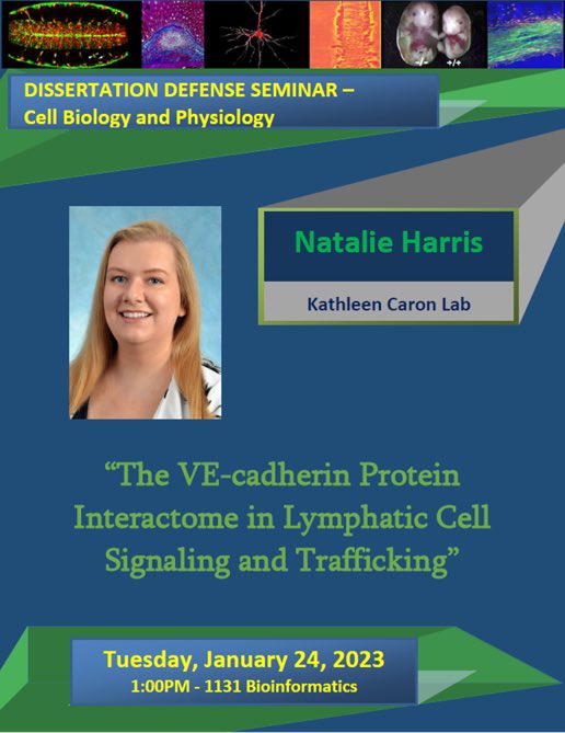 CaronLabUNC's tweet photo. We are very excited for Natalie Harris giving her defense tomorrow! She has so much while in our lab and canβt wait for her to present her hard work! @UNC_CBP #caronlab #womeninscience https://t.co/NpA87QvKKa