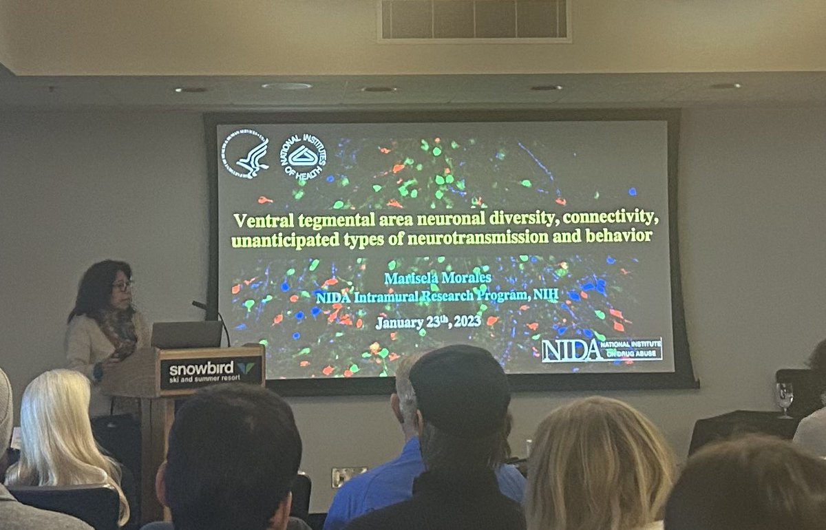 Wonderful pioneer session celebrating <a href="/NIDAnews/">NIDAnews</a>’s Marisela Morales! What an amazing woman and body of work that has shaped how we view the VTA and the brain.