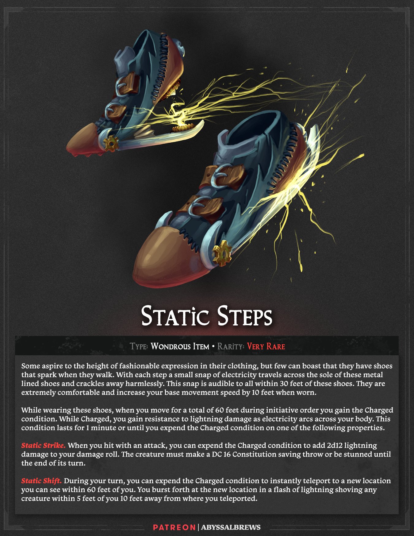 AbyssalBrews | Elegant 5E &amp; PF2E Magic Items on X: &ldquo;Wow this 