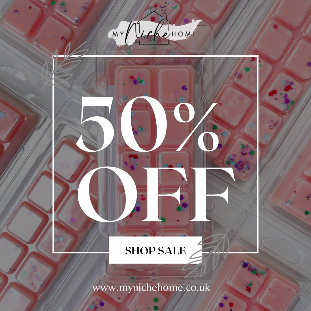 MyNicheHome's tweet photo. 50% off all full priced wax melts now (NO CODE NEEDED)

https://t.co/cOhZiIyRbX

Klarna, Clearpay &amp; Laybuy available at checkout🛍

#SmallBusiness #waxmelts #bblogger #lbloggers #fbloggers #TheLastOfUs #homedecor #homefragrance #mynichehome #lush #smellies https://t.co/tBtbqsdHaS