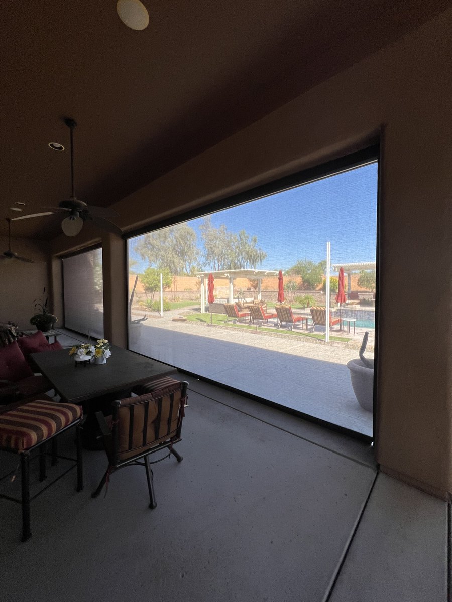 AZSunSolutions's tweet photo. Enclose an Existing Patio, Porch or Deck &amp; Add the Space you Need to Entertain at Home with Retractable Patio Screens From AZ Sun Solutions

Give Us a Call to Get Your FREE In-Home Estimate (623) 810-2741

#arizonapatioscreens #patioscreens #retractablescreens #phoenixhomes https://t.co/UvN5hFASAK