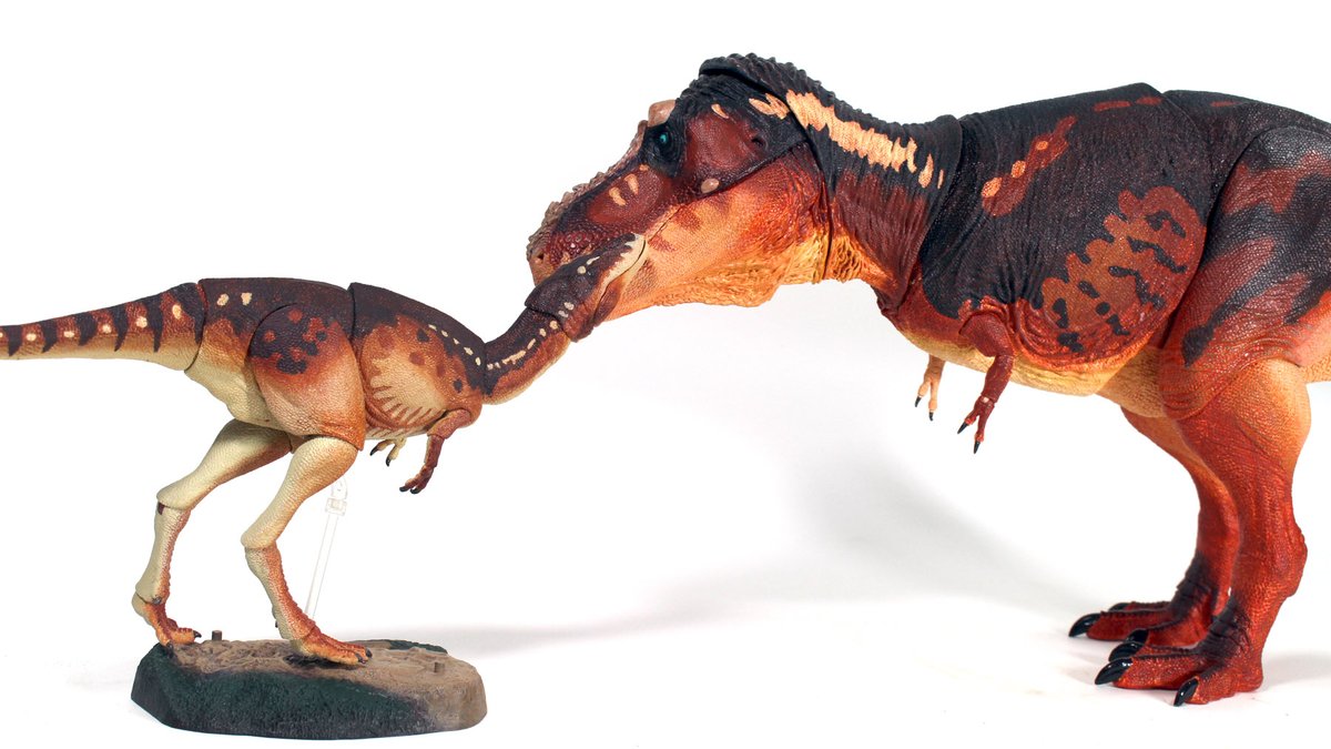 With the next round of Beasts of the Mesozoic Tyrannosaurs arriving in late February, now's a good time to show off some finished samples from that assortment. So kicking things off,  here's a look at the 1/18 juvenile Tyrannosaurus rex!  #beastsofthemesozoic
