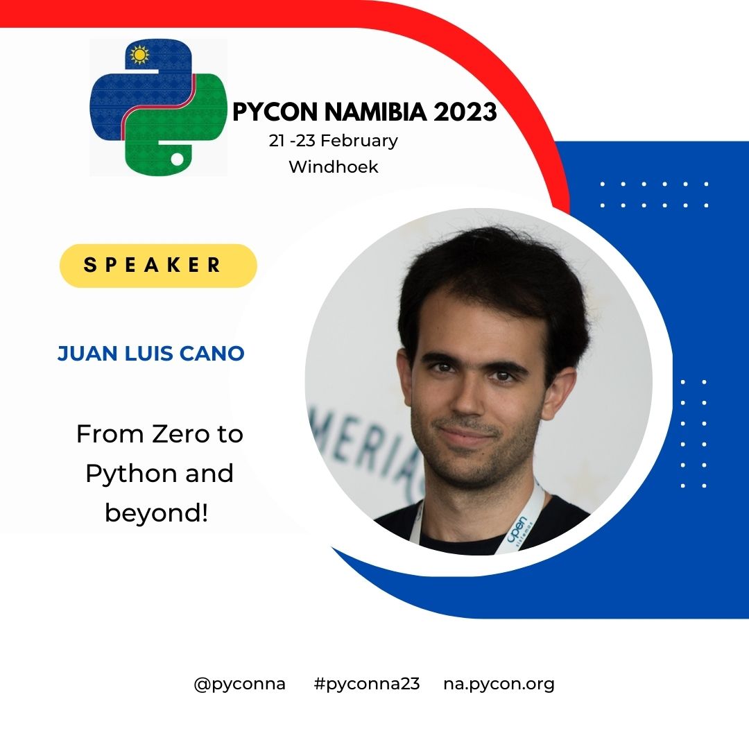 🎙 TALK: “From Zero to Python and beyond! ” by Juan Luis Cano Rodríguez. 

Juan is an Aerospace Engineer based in Madrid. He works as Developer Advocate at QuantumBlack Labs, a McKinsey company

🎫 Grab your ticket!
na.pycon.org/tickets/