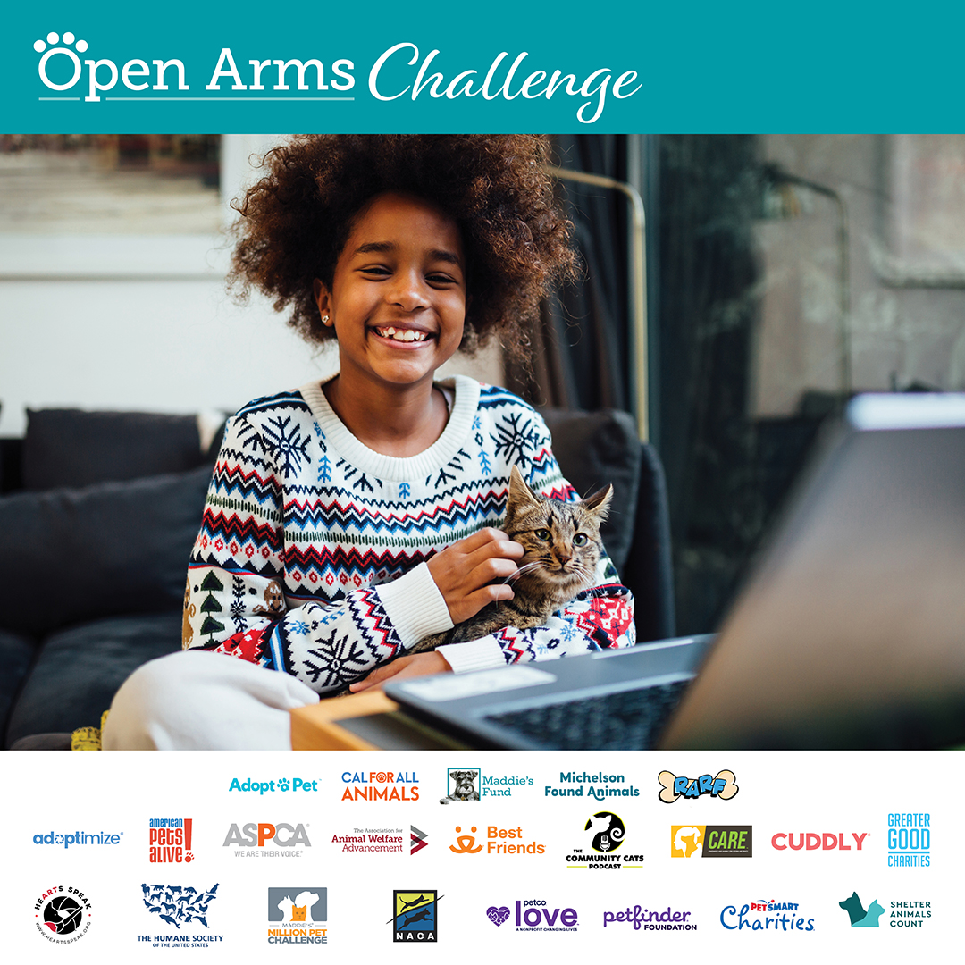 FoundAnimalsOrg's tweet photo. Registration for the #OpenArmsChallenge is now open! And there are $420,000 in grant prizes available!
To learn more and register, visit https://t.co/2vY5PsFpPg
Registration will close on Monday, January 30, 2023. https://t.co/iV5lua5Jbs