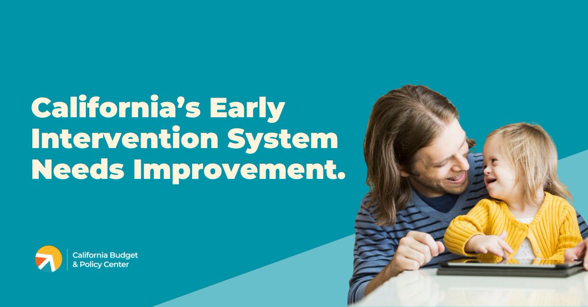 NEW: California Can Better Support Infants & Toddlers with Disabilities or Developmental Delays ⚡ Our policy experts @RamosYamamoto and @esaucedo9 explore steps policymakers can take to better support children and their families. calbudgetcenter.org/resources/cali…