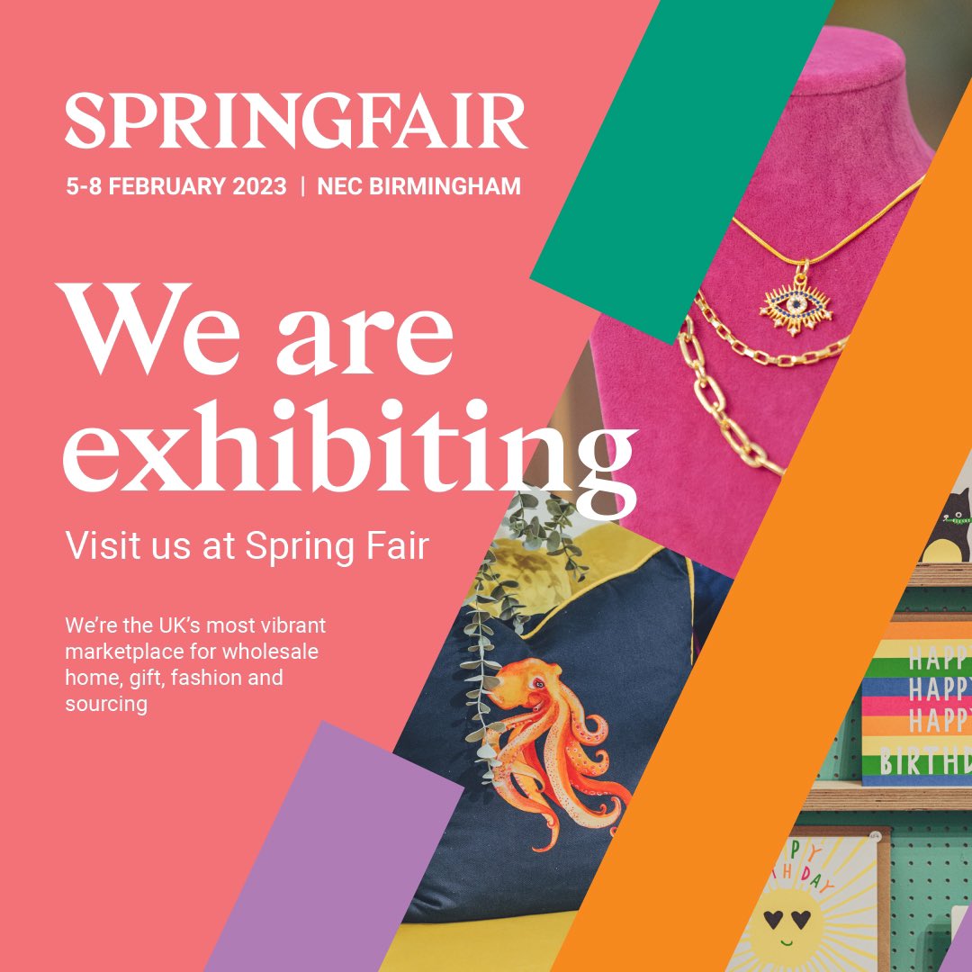 We will be exhibiting at the Spring Fair NEC, Birmingham 5-8 February in Hall 3 Stand M51 we look forward to seeing you there! #SpringFair2023 #birmingham #exhibition