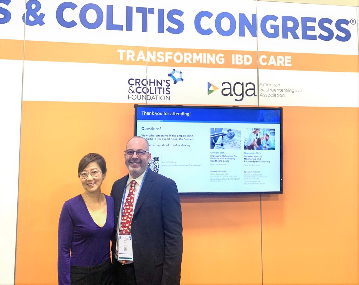Thank you @dziring and Jenny Sauk for the excellent presentation on incorporation of precision-guided dosing for #infliximab into practice at #CCCongress23!  If you missed it, sign up today to be notified when the video recording becomes available, Prometheuslabs.com/expertseries
