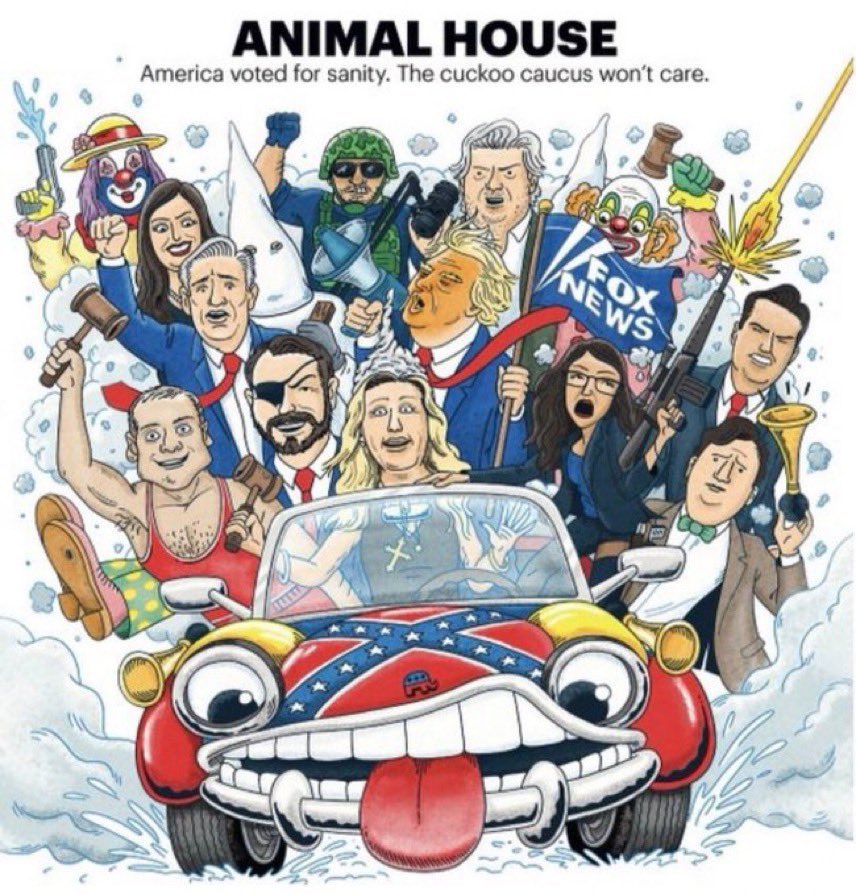 panfaddles's tweet photo. Foxes π¦ in the Henhouse!Republicans support for Trump and their complacency, waiting too long to take their party back. Now we've got this.....Welcome the New Republican House Majority Members! #shitshow #clownshow #slimmargin Vote them all out in #2024election #BlueCrew https://t.co/4x0nvfKm3g