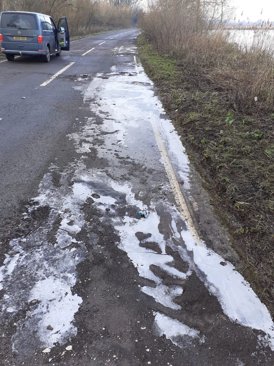 TravelSomerset's tweet photo. A361 update: We can confirm that the road remains closed tonight but we hope to reopen tomorrow afternoon (Tuesday 24 January) once surface debris and mud has been cleared, and the route has been gritted. https://t.co/sJ4sSFbqSc