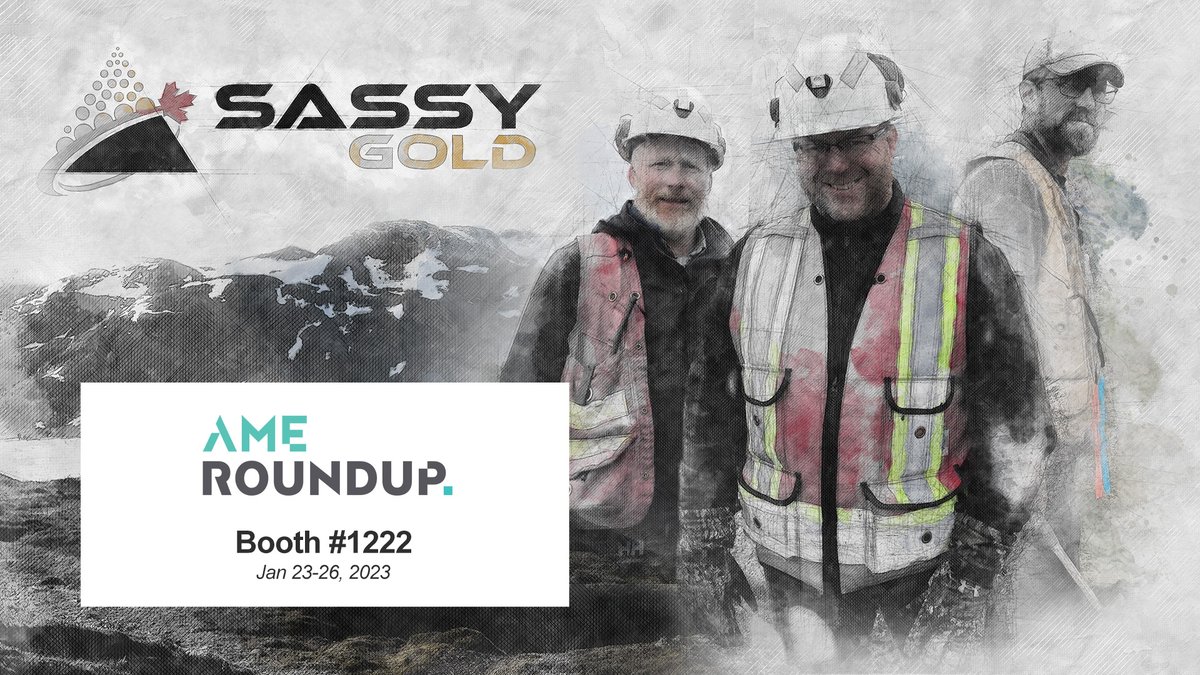 The #AMERoundup2023 Exhibit Hall is open – come meet @SassyGold at Booth #1222

The Exhibit Hall is open daily from 9AM – 4PM (Thursday until 2:30PM).

CSE: $SASY | OTCQB: $SSYRF | sassygold.com