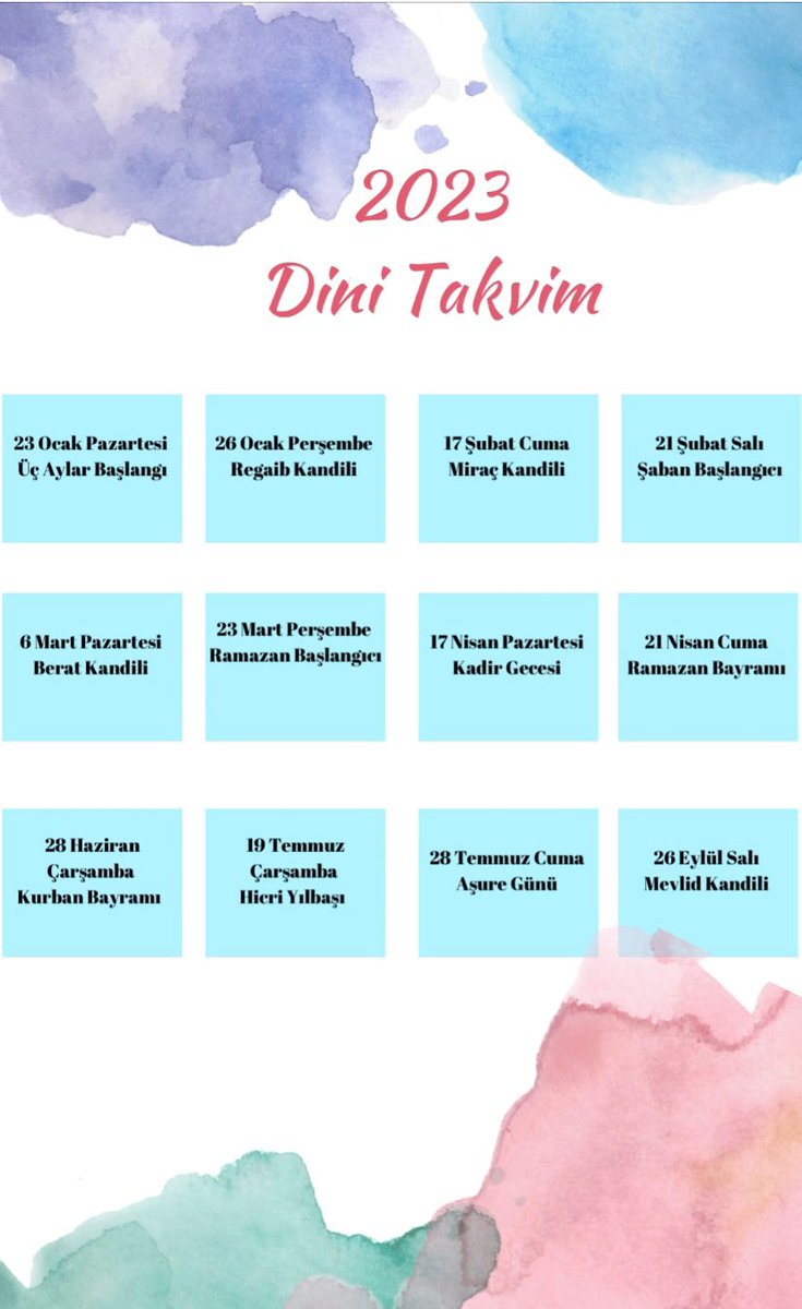 Ellerin semaya,
Dillerin duaya,
Gönüllerin mevlaya yöneldiği
Üç aylarımız mübarek olsun🌼
<a href="/abdullahozdemir/">Abdullah Özdemir</a> <a href="/abdullahucgun33/">Abdullah Uçgun</a> <a href="/19_mstfylmz/">Mustafa YILMAZ</a>  <a href="/BagcilarMem/">Bağcılar İlçe Milli Eğitim Müdürlüğü</a>  <a href="/ist_mem_din/">İstanbul MEM Din Öğretimi</a>  <a href="/TC_Bagcilar/">Bağcılar Kaymakamlığı</a> <a href="/BagcilarBld/">Bağcılar Belediyesi</a>