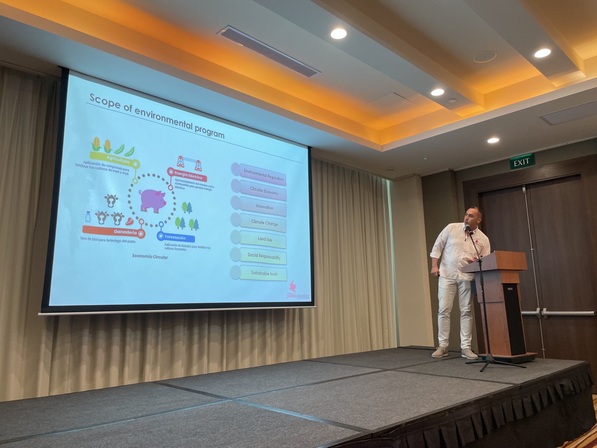 USEmbassyBogota's tweet image. ¡Cada vez más sostenibles! Industrias porcinas de EEUU y Colombia unen esfuerzos con la Embajada, el 20 de enero en Cartagena, para intercambiar ideas y lograr una producción que cumpla con las necesidades de consumidores y del planeta #agriculture #climate @USDA @USDAForeignAg