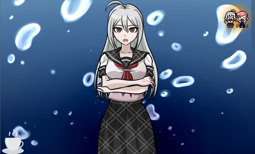 ❝ Whoever I was in the past doesn't matter anymore. That person is gone, and I'm here.

And I'm happy that way. I don't want to remember being a member of Void or an Ultimate Despair. Unlike you. ❞