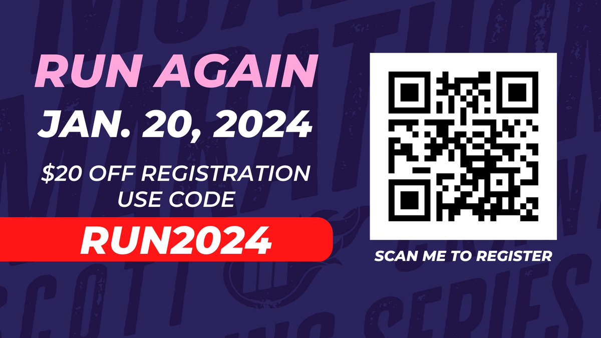 McAllenMarathon's tweet photo. You don't want to miss out on next year's event!
Sign up today when you visit https://t.co/V94zzh4AnV!
Use the code RUN2024 to receive $20.00 off your registration!
#runMcAllen https://t.co/v1YkLooCe1