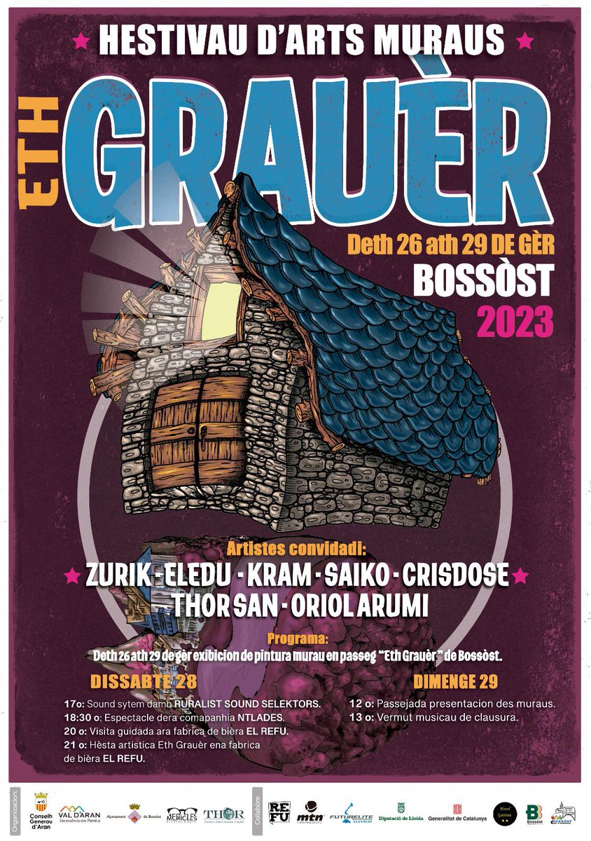 xavielpetit's tweet photo. Ens veiem dissabte al festival d'art mural #ethgrauer de #bossost
No t'ho pots perdre https://t.co/6xwud0hz4Y