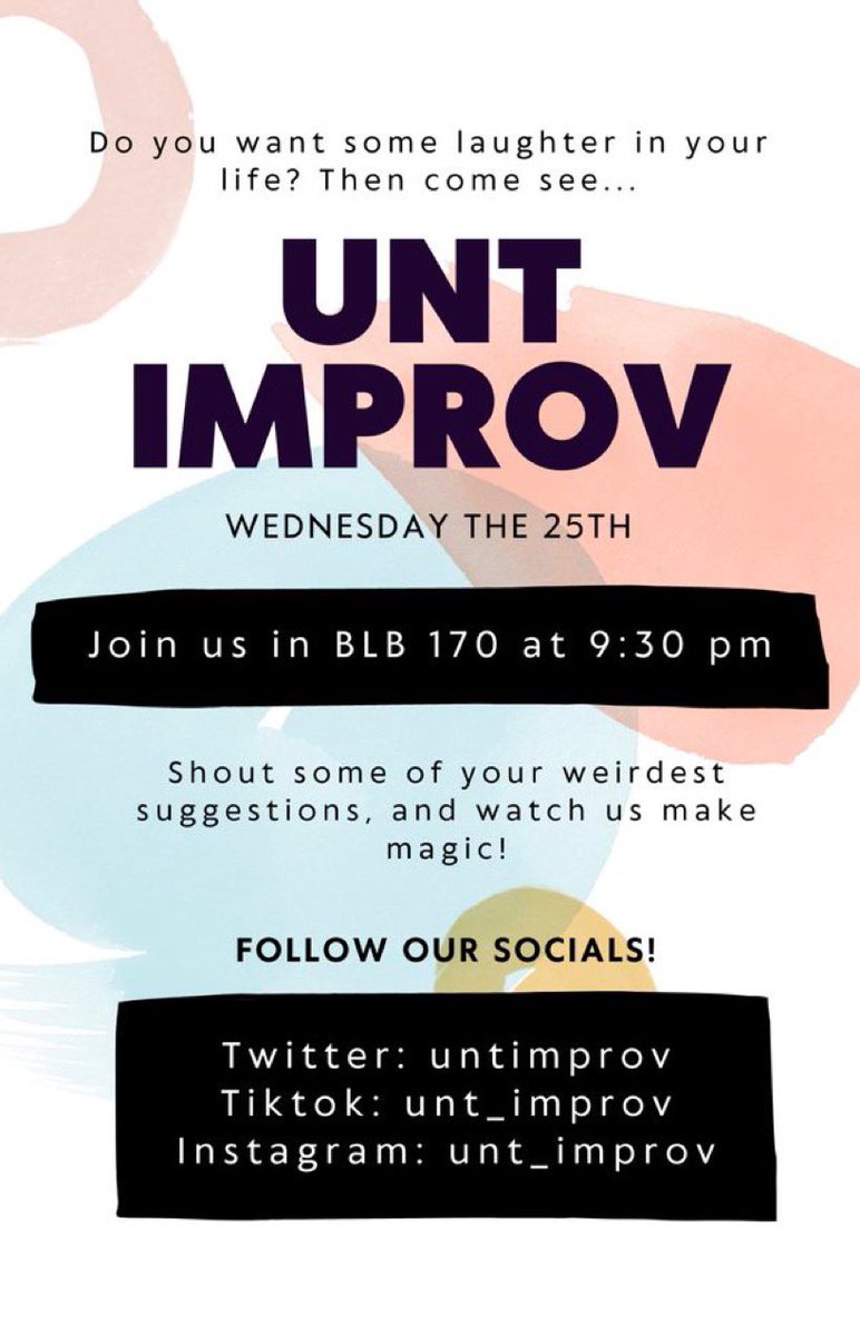 untimprov's tweet photo. first show of the semester wooo! 🎉 https://t.co/xiIxYOWtM0