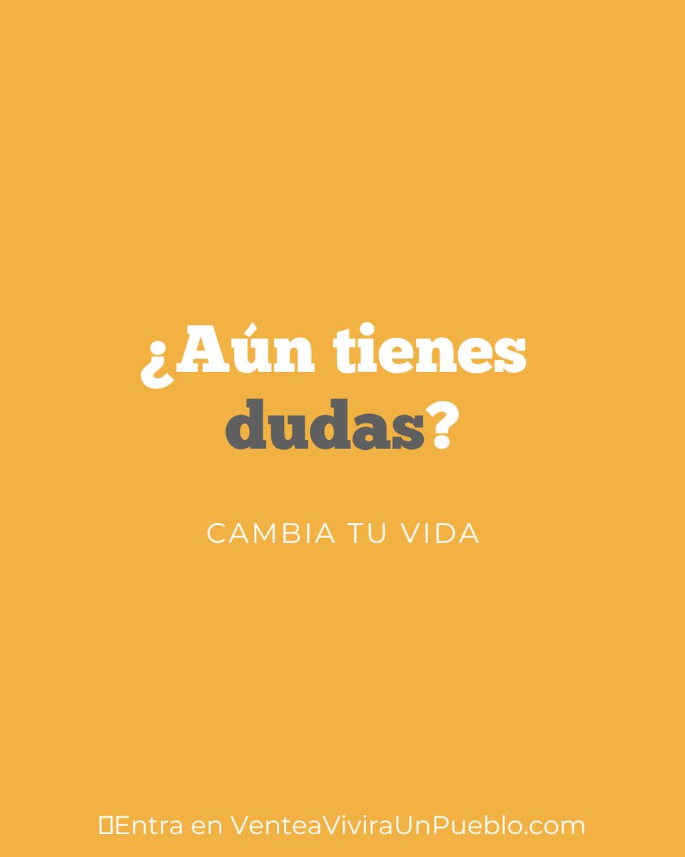 Vente a Vivir a un Pueblo tweet media