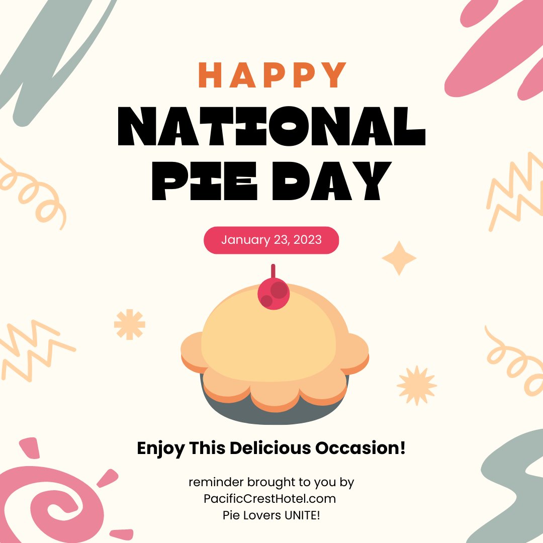 PacificCrestSB's tweet photo. My Oh My We Love Pie!!  Have some today.  Happy National Pie Day.  Let us know what kind of pie you're partaking in today.  #pacificcresthotel #pie #yum #veryimportantholiday #santabarbara https://t.co/PjNlP7EA5M