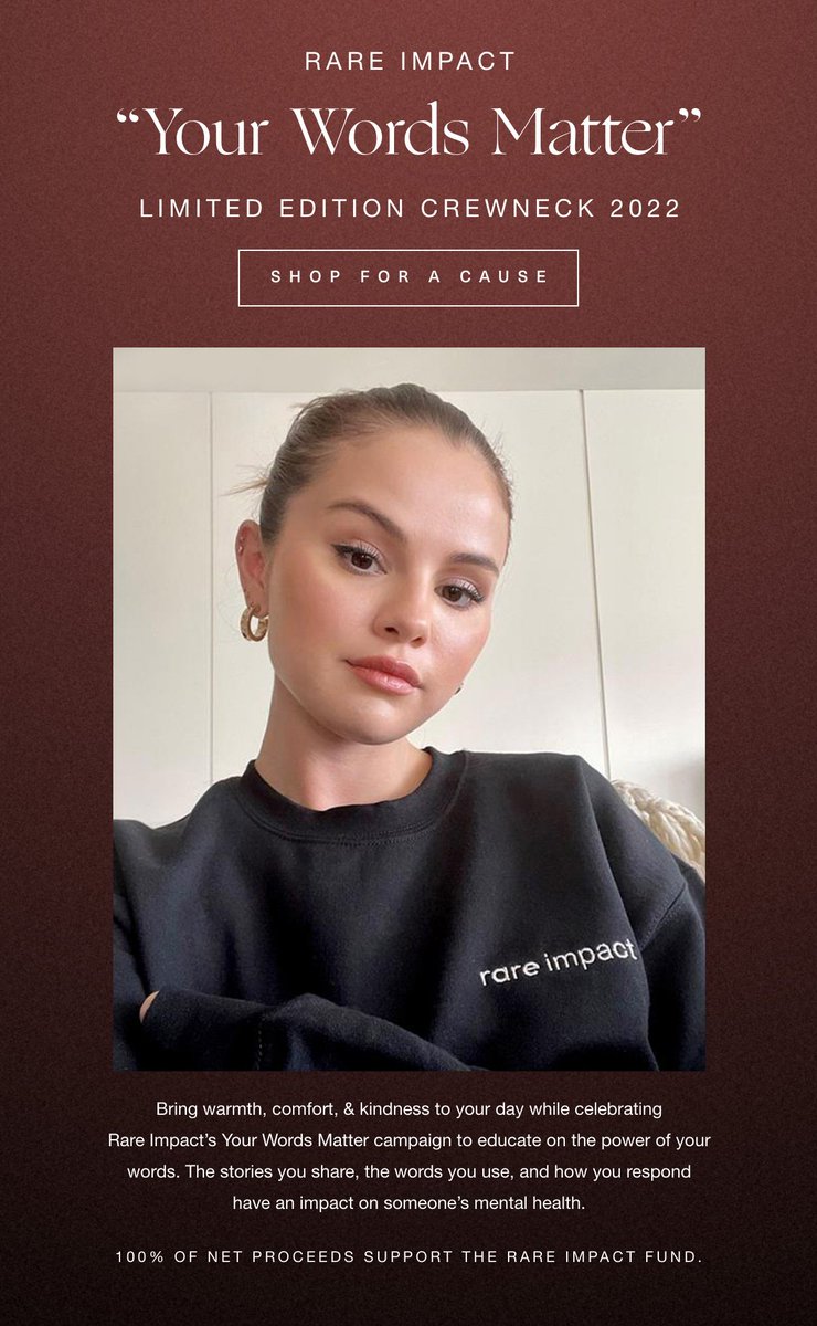 chloegomezuk's tweet image. @rarebeauty is there more of the Rare impact your words matter crewnecks left? 🥺
I love the meaning behind this❤️
#RareReminders
#RareBeauty
