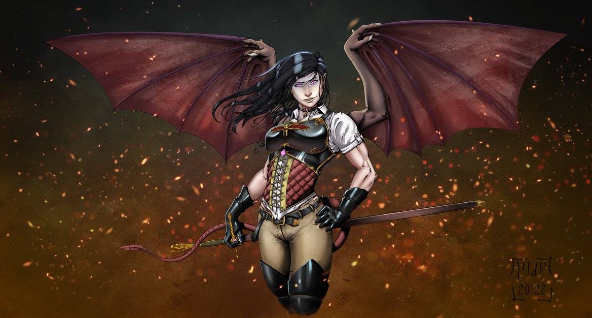 kill_box83's tweet image. So earlier this year I showed off my OC third iteration - so I decided she needs some color ro mark a new chapter in my journey. 

Thanks @vegasdayreal for this incredible coloring!