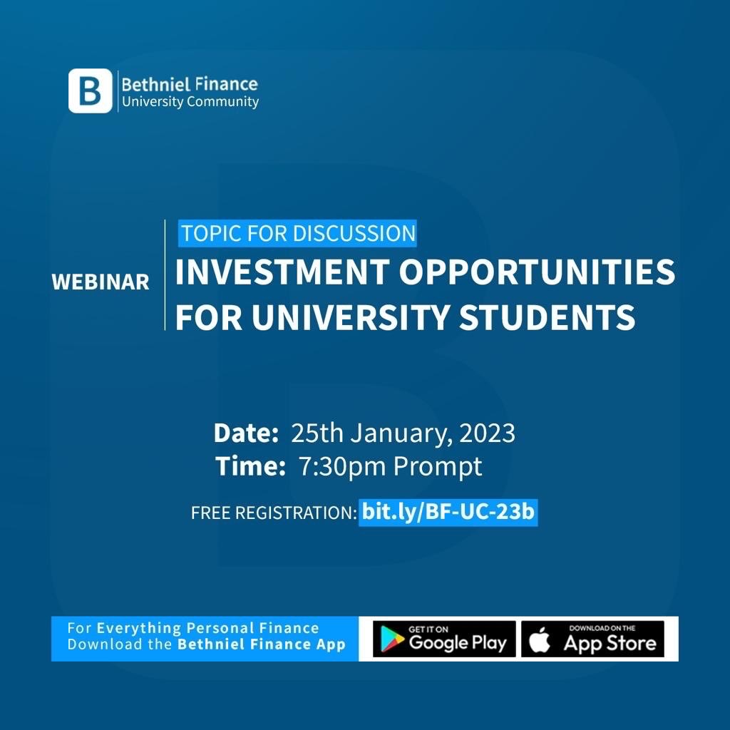 You just can’t afford to miss it #bethnielfintech #fintech#Investment