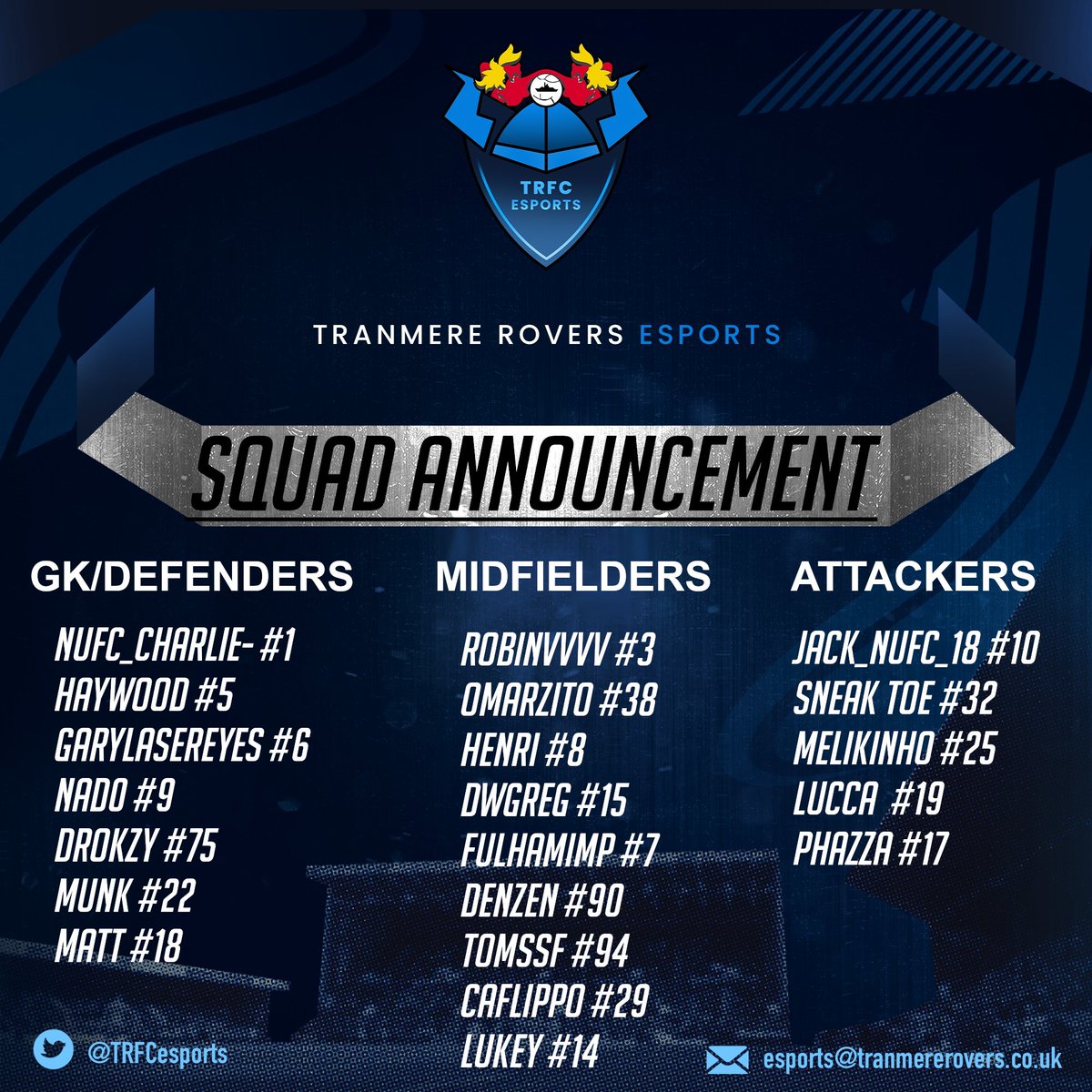 Tranmere Rovers Esports tweet media