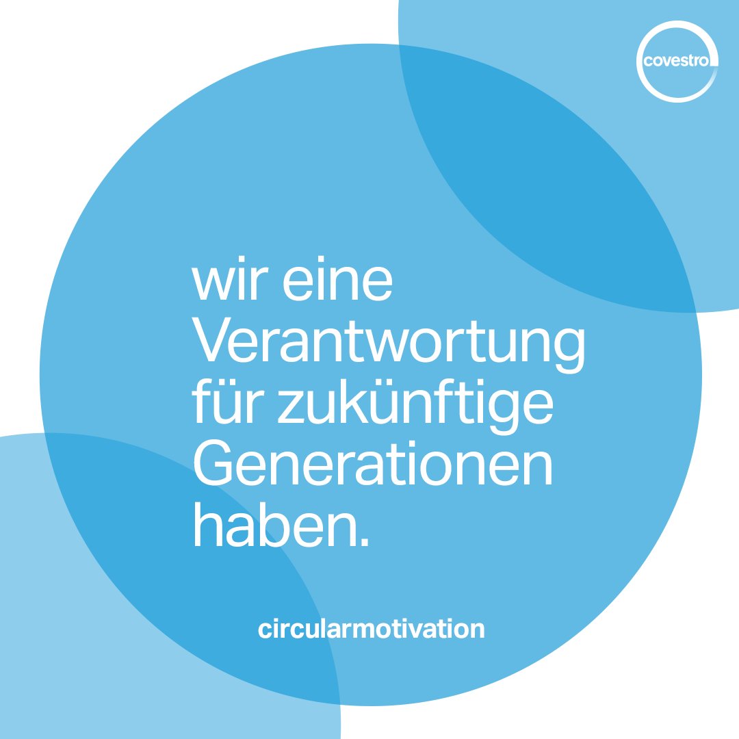 CovestroDE's tweet image. Den Kreis schließen. Das machen wir heute mit dem vierten und letzten Post über unsere Gründe, #FullyCircular zu werden. ♻ Natürlich gibt es noch viel mehr als die, die wir in den letzten Wochen genannt haben. Welche finden Sie besonders wichtig?❗ #CircularEconomy