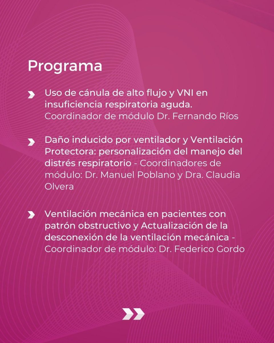 COMMEC_oficial's tweet photo. 📣Conoce el temario de nuestro curso #online sobre #Ventilación #Mecánica en el #Paciente #Crítico

✅ Inicio 27 de abril 2023
✅ Totalmente online
✅ Certificado verificable

🔔 Inscripciones abiertas🔔
👉 https://t.co/42r9dSwPPi
👉Escríbenos en comentarios por más información https://t.co/so204bVnJN