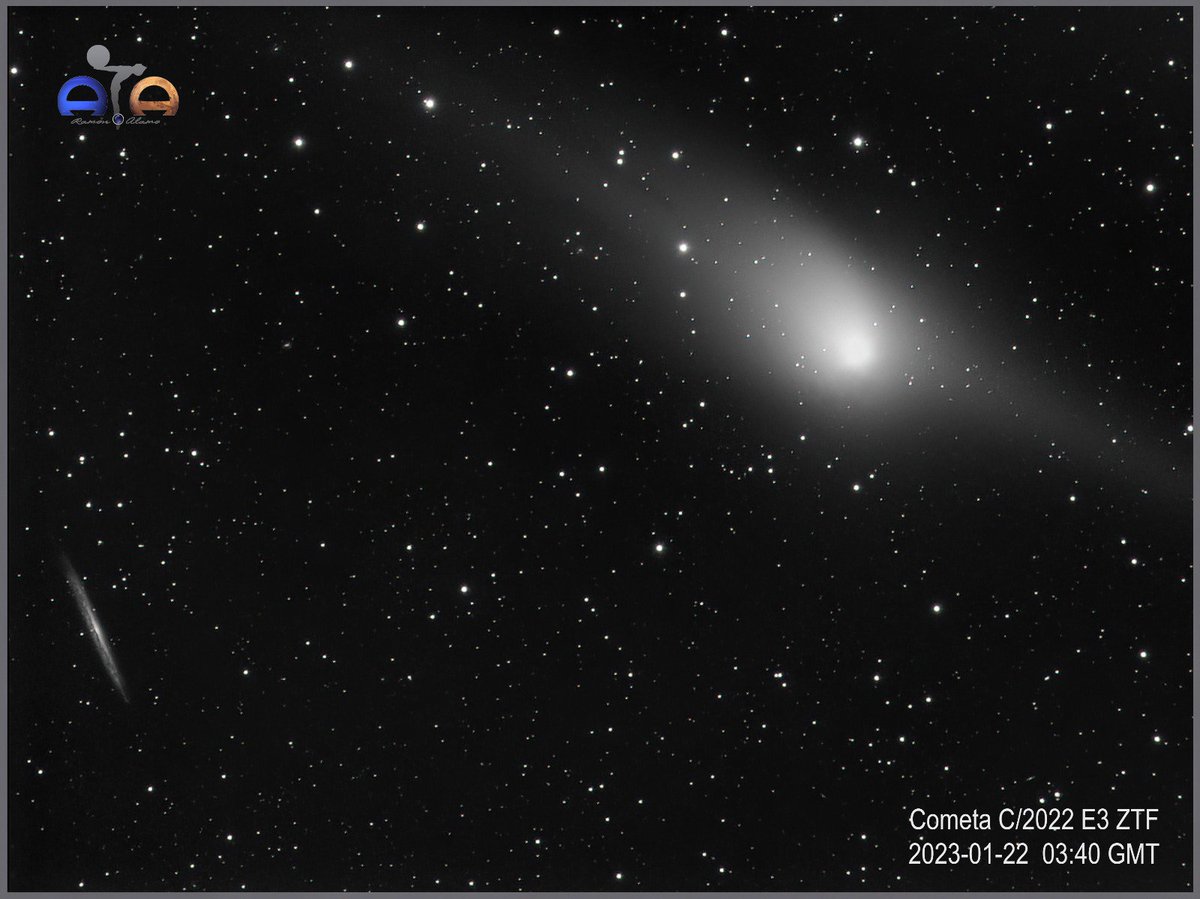 Cometa C/2022 E3 (ZTF)
and NGC 5908 Galaxy
.
Atik 314L+
SW ED72
22x60"  
Bortle 7
N. I. N. A
Siril
Ramon Alamo
.
#cometa #comet #cometc2022e3 #ZTF #ZTFcomet #astrophotography #nebula #longexposure #astronomy #ed72 #sky #cosmos #astronomia #astrofotografia #atik #C2022E3 #C2022ZTF