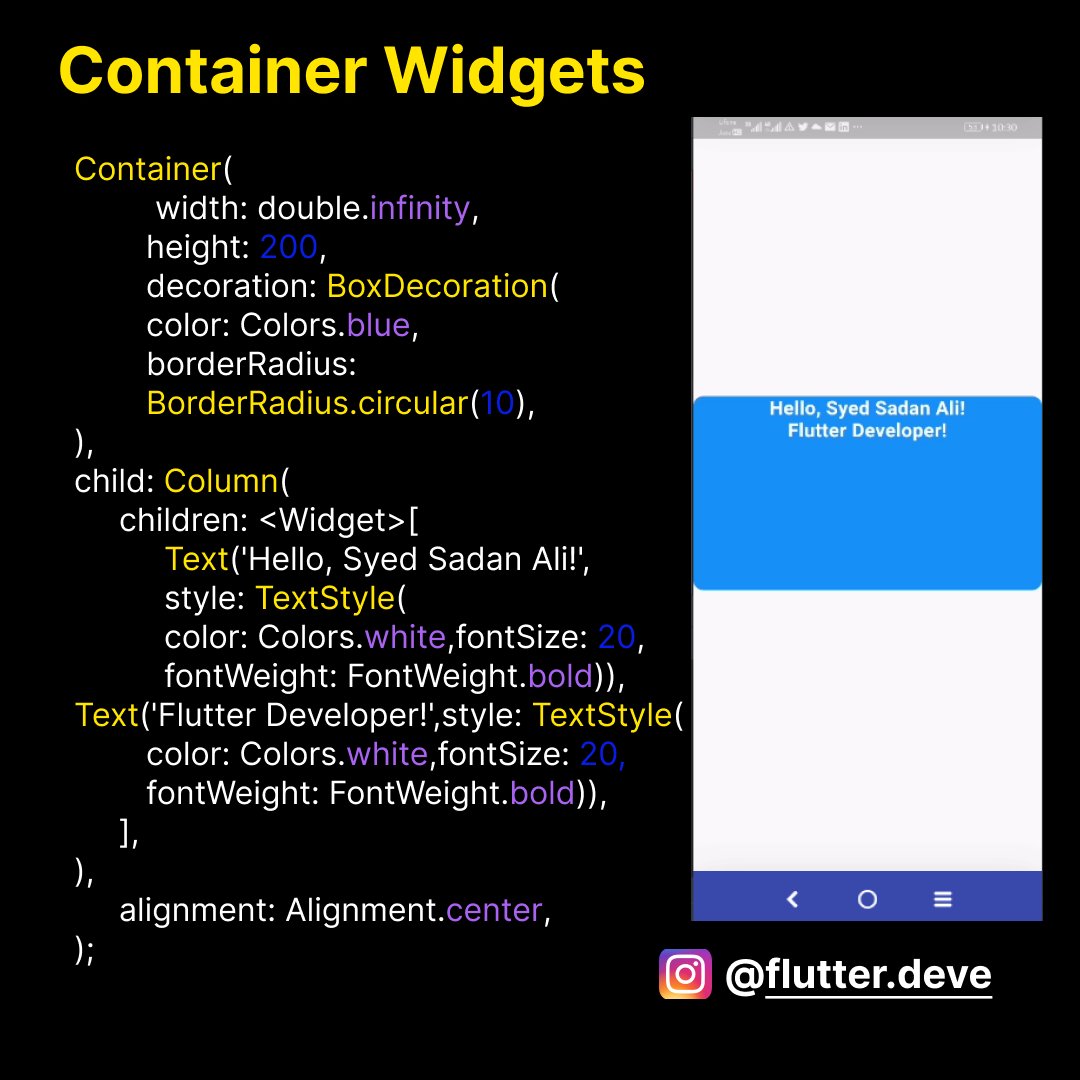 flutter_deve's tweet photo. #flutter #firebase #github #dart #mobileapp #mobileapplication #hybridapp #crossplatform #singlecodebase #flutterdeveloper #fluttercord #sadan #codes #coding #ui #ux https://t.co/cfDFhr2UR2