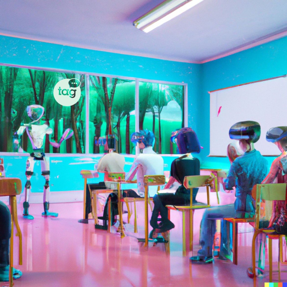 Here we go with an #AI generated image introduce our very original #whitePaper on the #EduTech Challenges: edutechchallenges.talentgarden.com <a href="/talentgardenen/">Talent Garden Global</a>