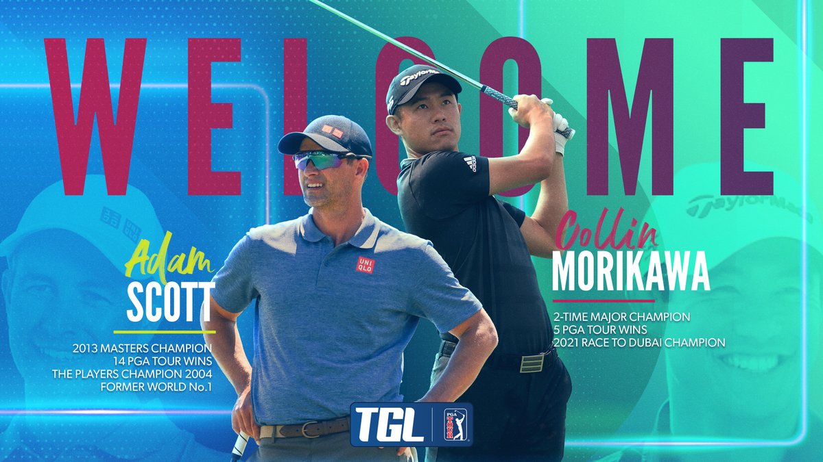 Thrilled to welcome @collin_morikawa and Adam Scott to @TGL. Our roster of players keeps getting better and better, and I can't wait to square off against these two when the league debuts next year. 