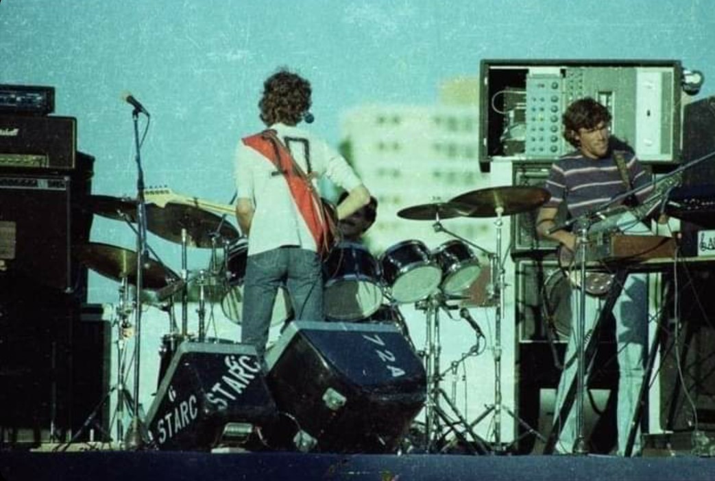 Andres_Burgo's tweet photo. Día del músico en Argentina: Luis Alberto Spinetta con la de River, la 10 del Beto Alonso. Spinetta Jade, 14 de febrero de 1982, cancha de Temperley. https://t.co/gc6U6zNbTh