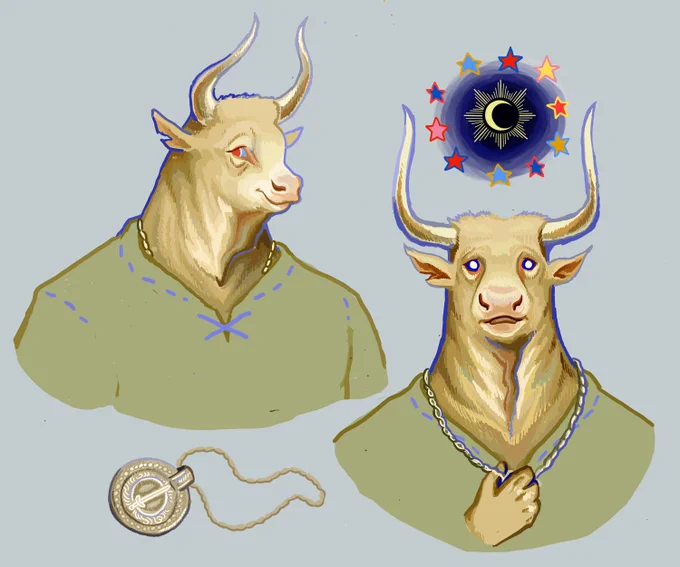 Art I did a while back but I can't remember if I shared or not. A minotaur Paladin, Llewellyn, who's my character for my groups current long run campaign.A big guy with a small voice who likes to carve little wooden sculptures. He's working through some things. Aren't we all? 