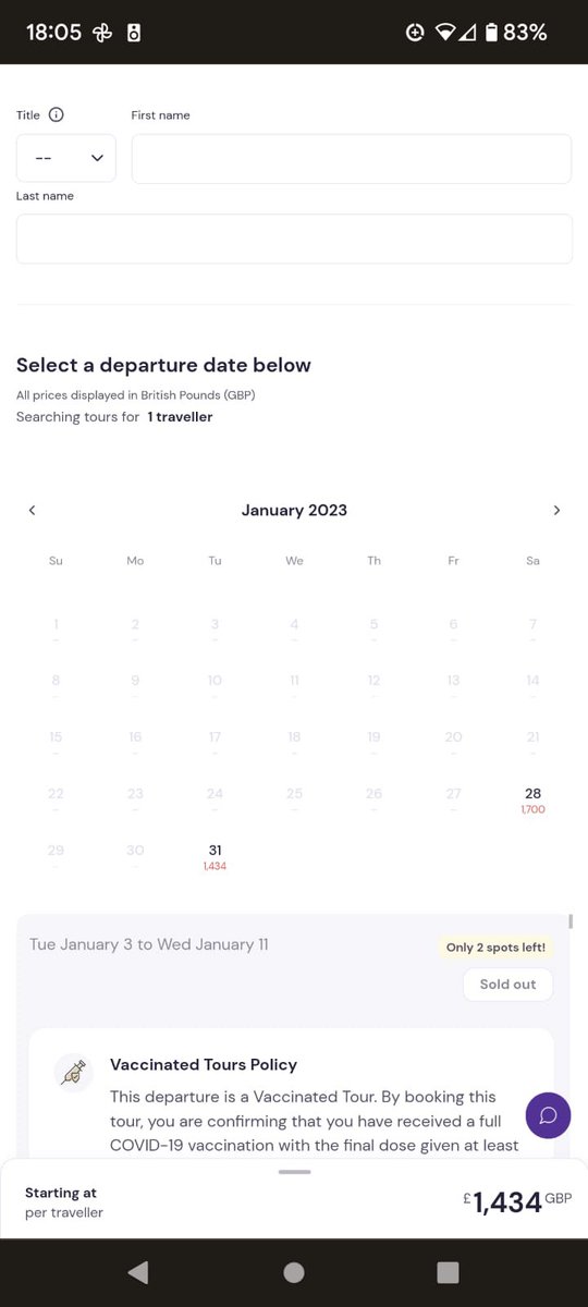 GIHelYes's tweet photo. @gadventures if there are no spaces on ‘last-minute’ tours, then why are you still advertising so much availability? You have my money &amp; I have nothing. #falseadvertising #feelslikefraud @ASA_UK https://t.co/fC7kGbcwY7