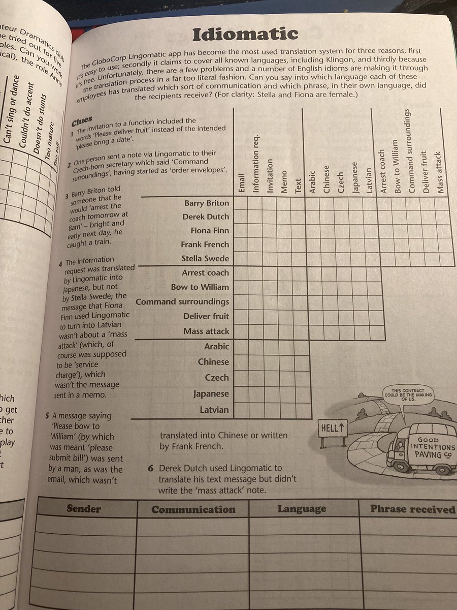 Pinkvelvet33's tweet image. I love it when my monthly subscription of #logicproblems drops through my letterbox #logicpuzzles #puzzles